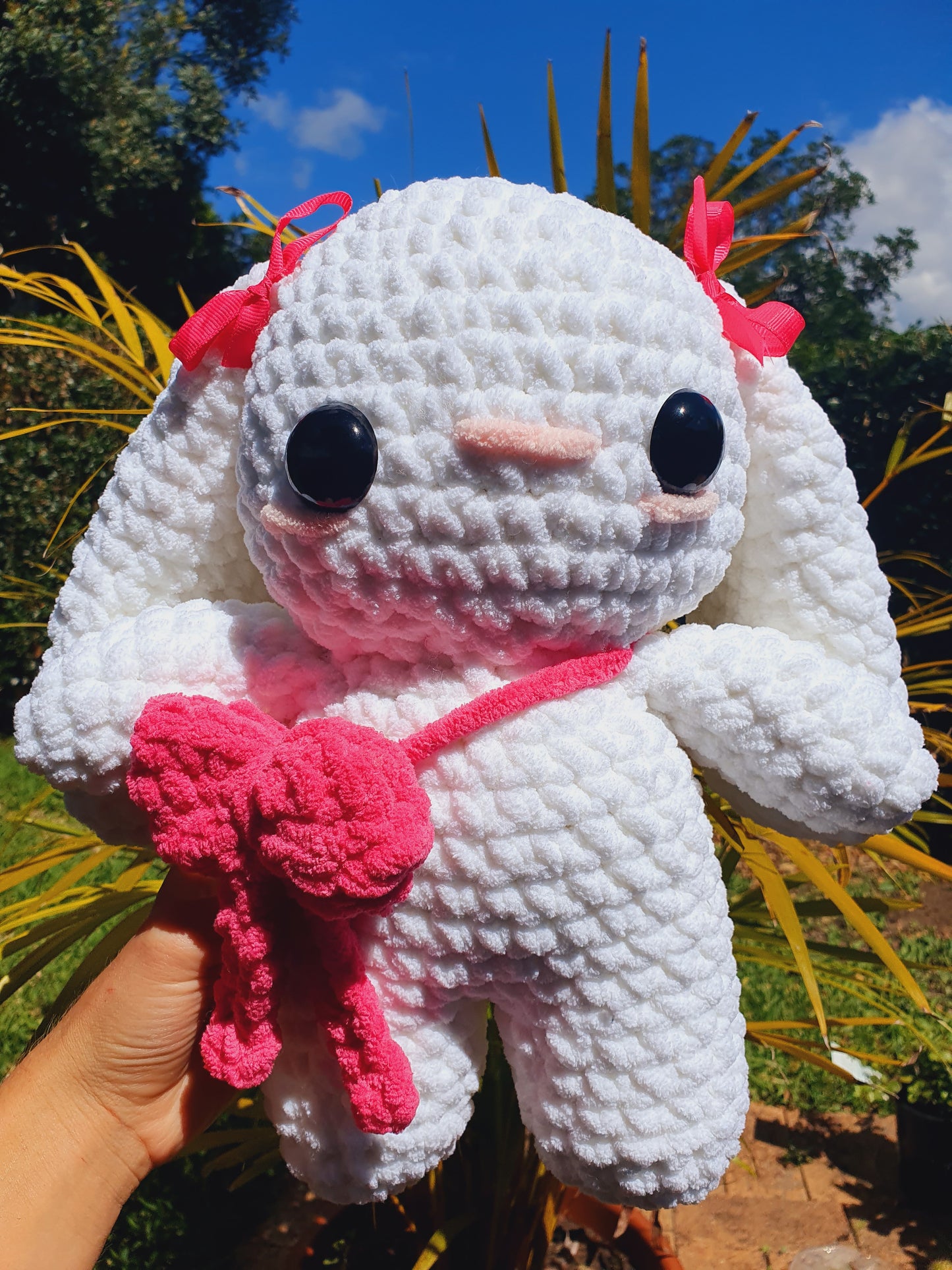 Bow Bag Bunny Plushie