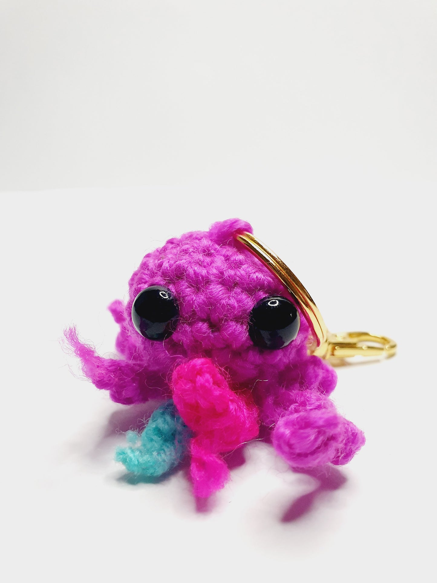 Purple Sunset Jellyfish Keychain