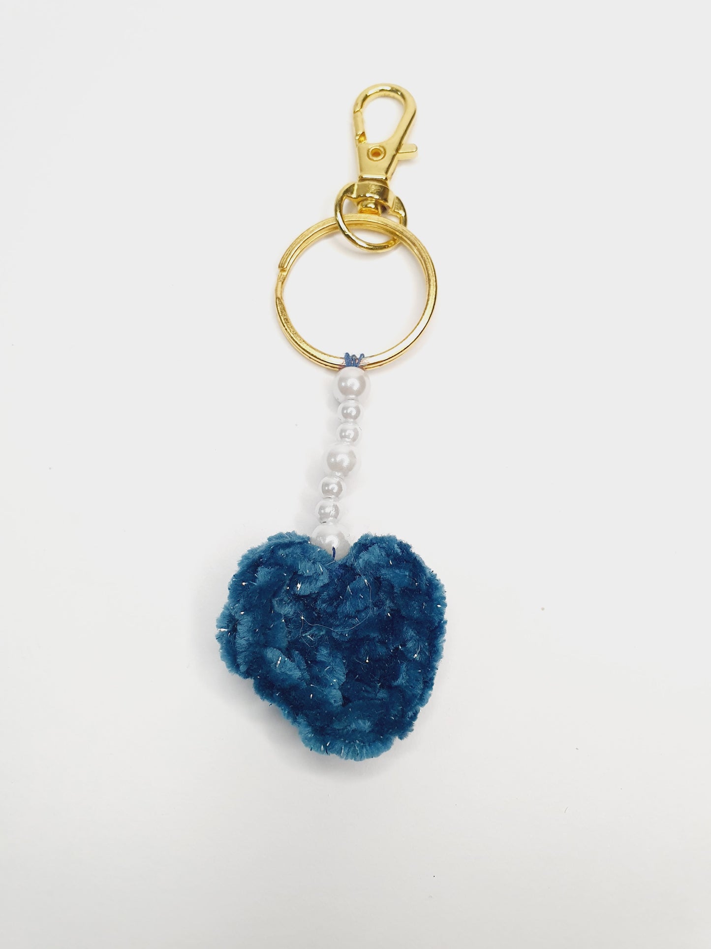 Pearl Heart Keychain