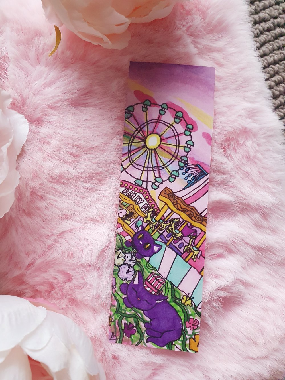 Fairground Cats Bookmark