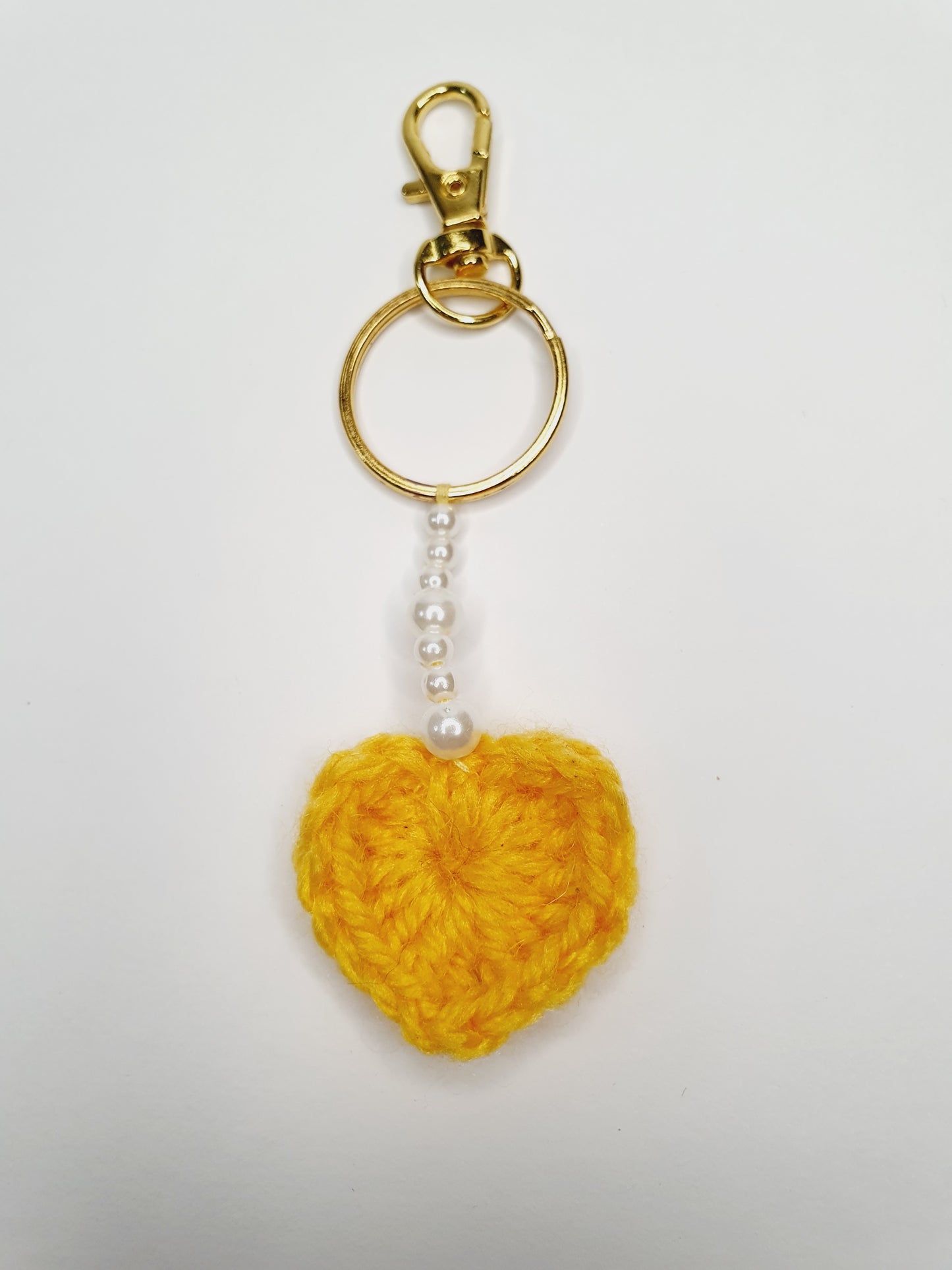 Pearl Heart Keychain