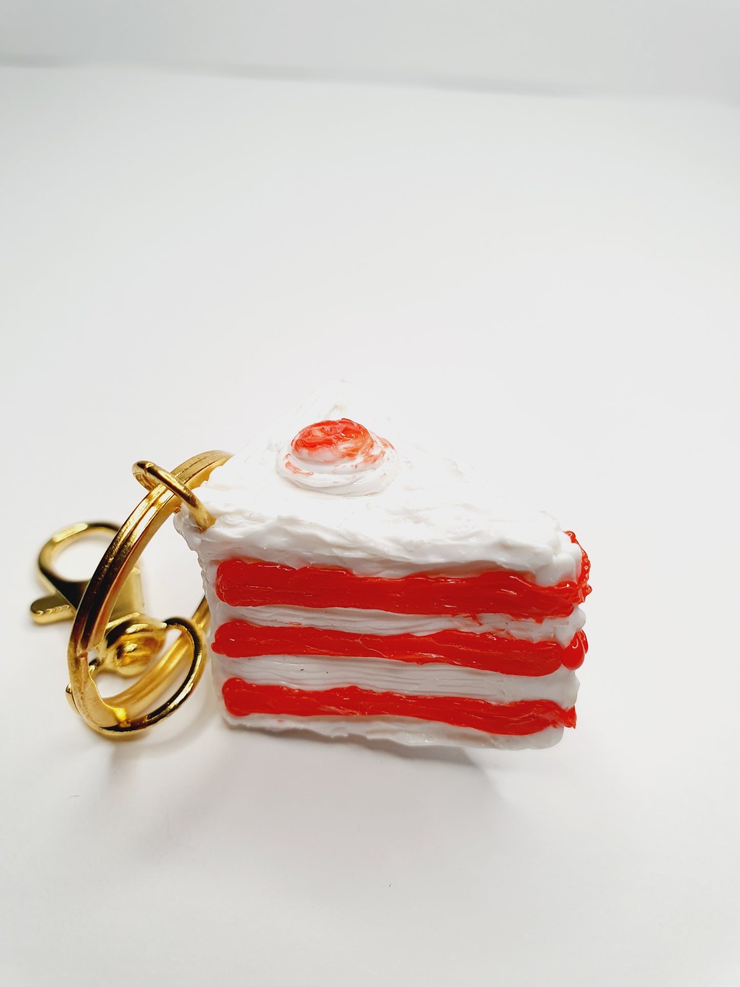 Red Velvet Cake Keychain